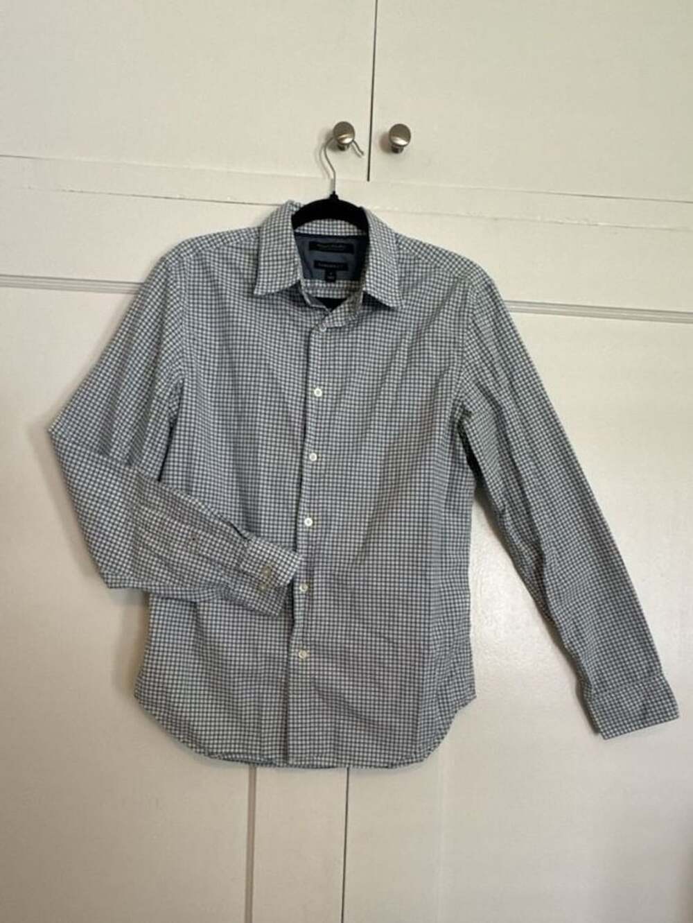 Banana Republic Camden Fit Custom Gingham Wash Button Down Shirt